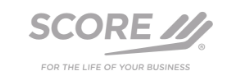 score logo grayscale